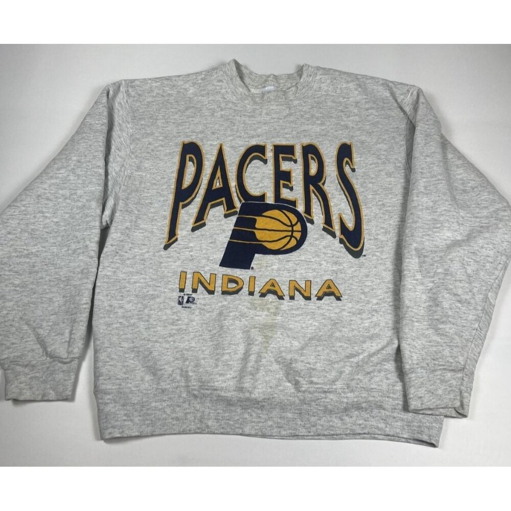 Vintage Indiana Pacers Salem Sportswear Sweatshirt XL Gray NBA Made in USA